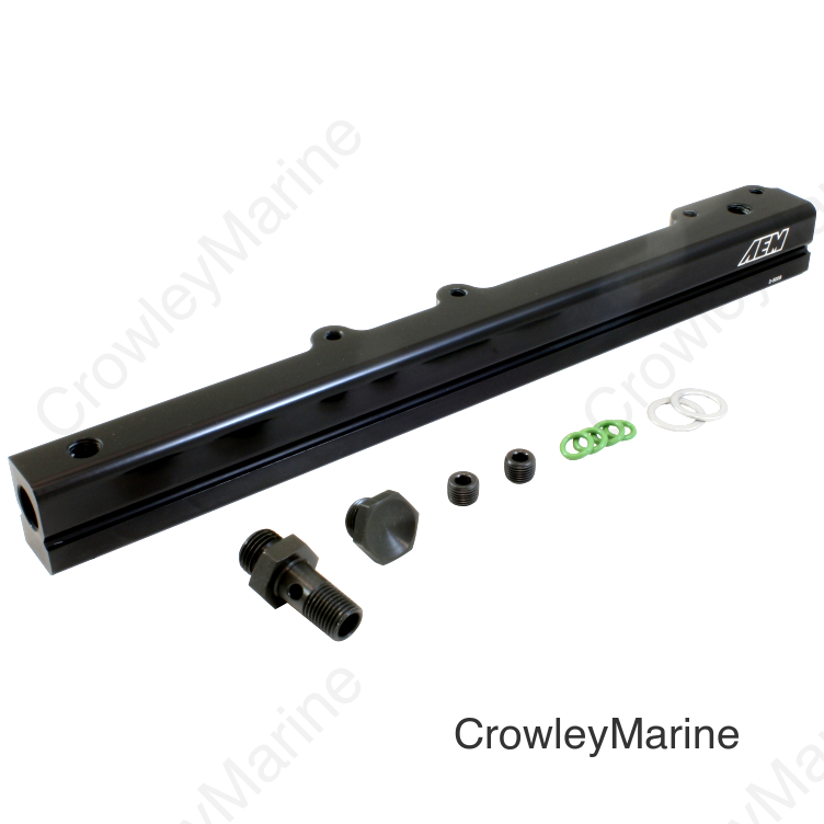 AEM 96-00 Civic CX/DX/LX/EX & 96-97 Del Sol S/Si Black Fuel Rail