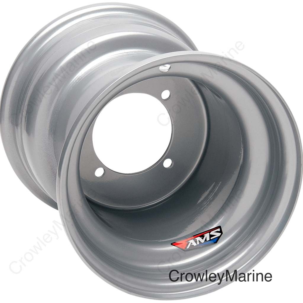 Steel Wheel - Rear - Chrome - 9x9 - 4/115 - 3+6