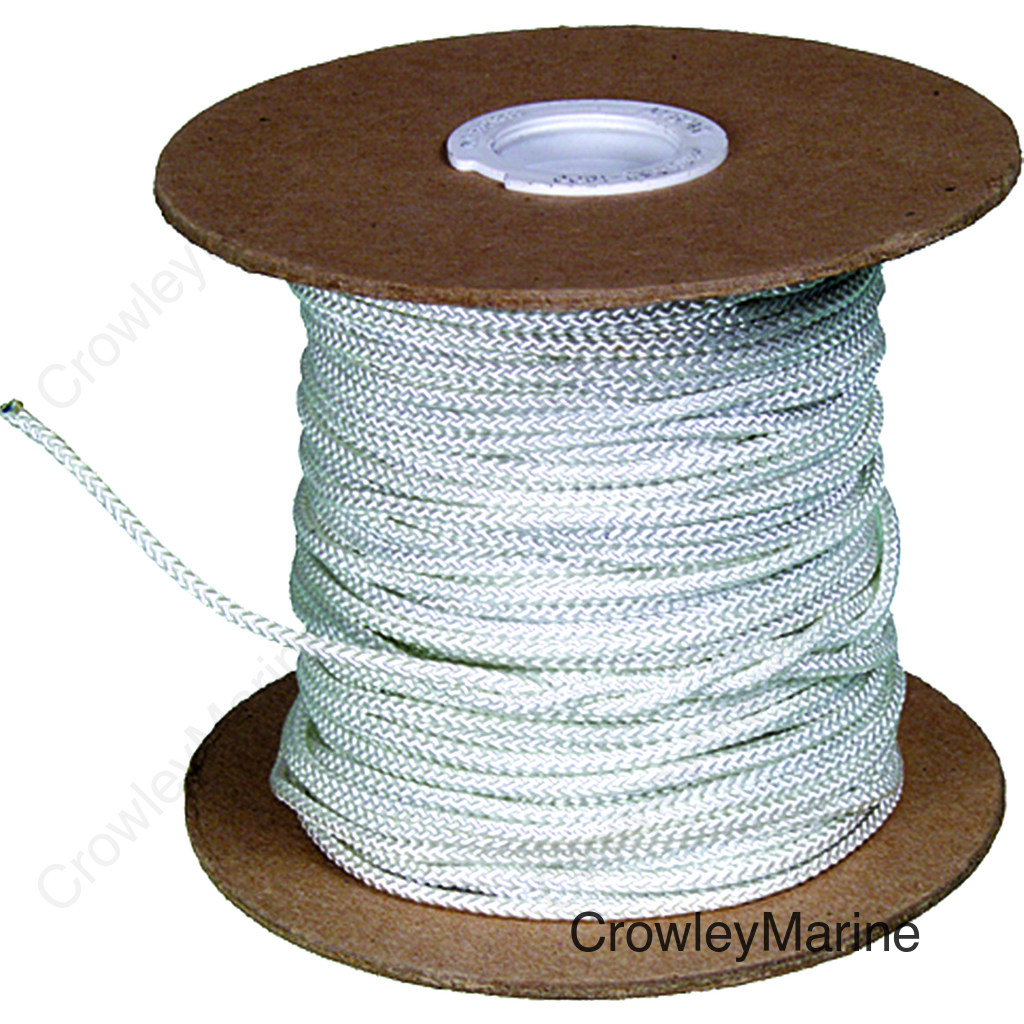 NYLON STARTER ROPE TIGHT WEAVE WHITE 5/32"X250'