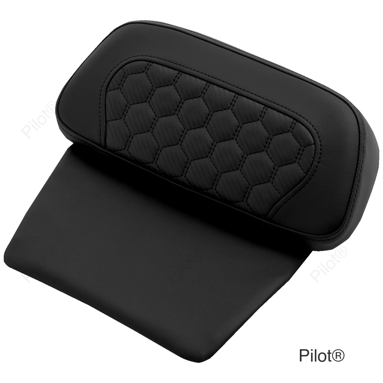 Chopped Tour Pak Pad - Honeycomb - Black Stitching - FLH/FLT '14-'24