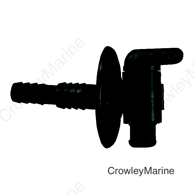 JR Products 0462415 Dual Barbed Drain Cock, Black