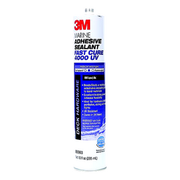 3M 14316 4000UV Fast Cure Sealant, Black, 10 oz. Cartridge thumbnail-0