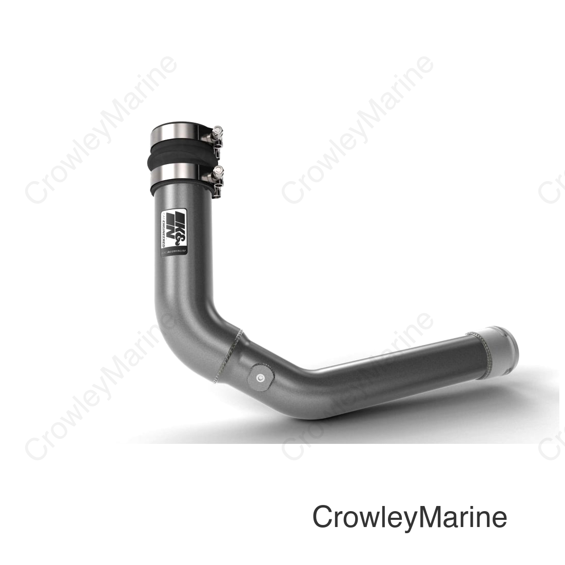 K&N 22-23 Subaru WRX 2.4L H4 Aluminum Charge Pipe Kit - Gunmetal Gray