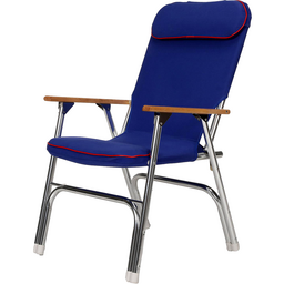 Seachoice Canvas Folding Chair 
Blue w/ Red Trim thumbnail-1