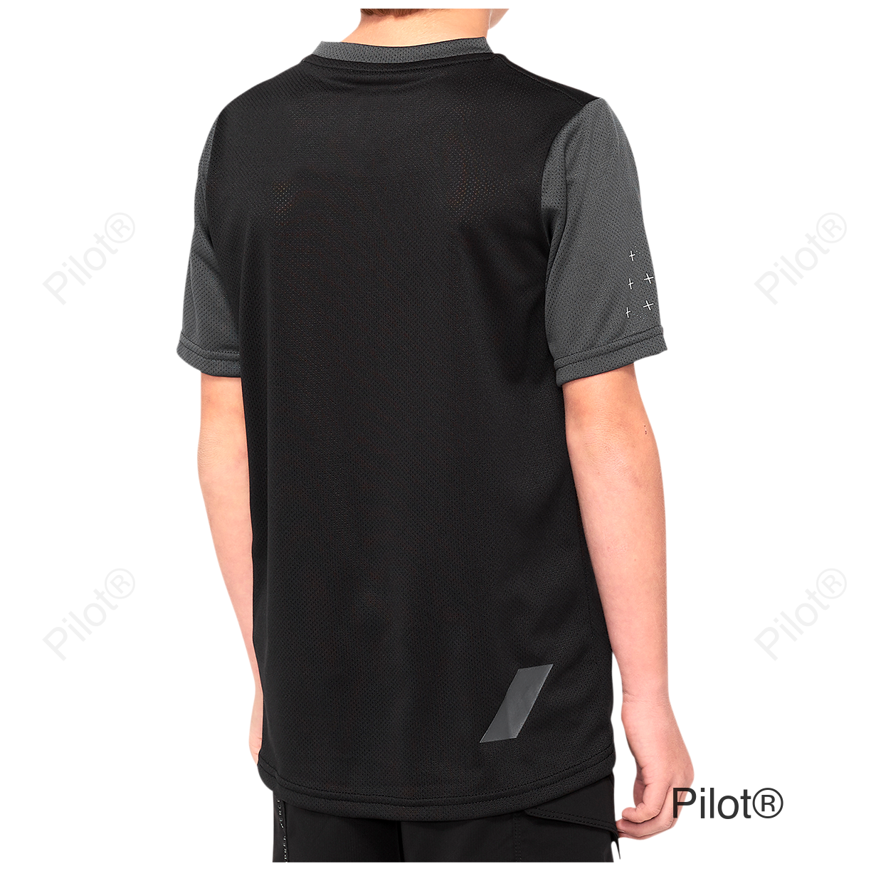 Youth Ridecamp Jersey - Short-Sleeve - Black/Charcoal - XL