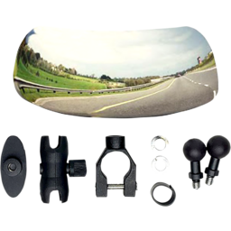 Mirror - Blind Spot - Clamp/Stick-on - Rectangle - Chrome thumbnail-2
