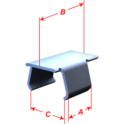 Small Flat Tab Clips - 1.500" Total Length - 10 Pack thumbnail-0