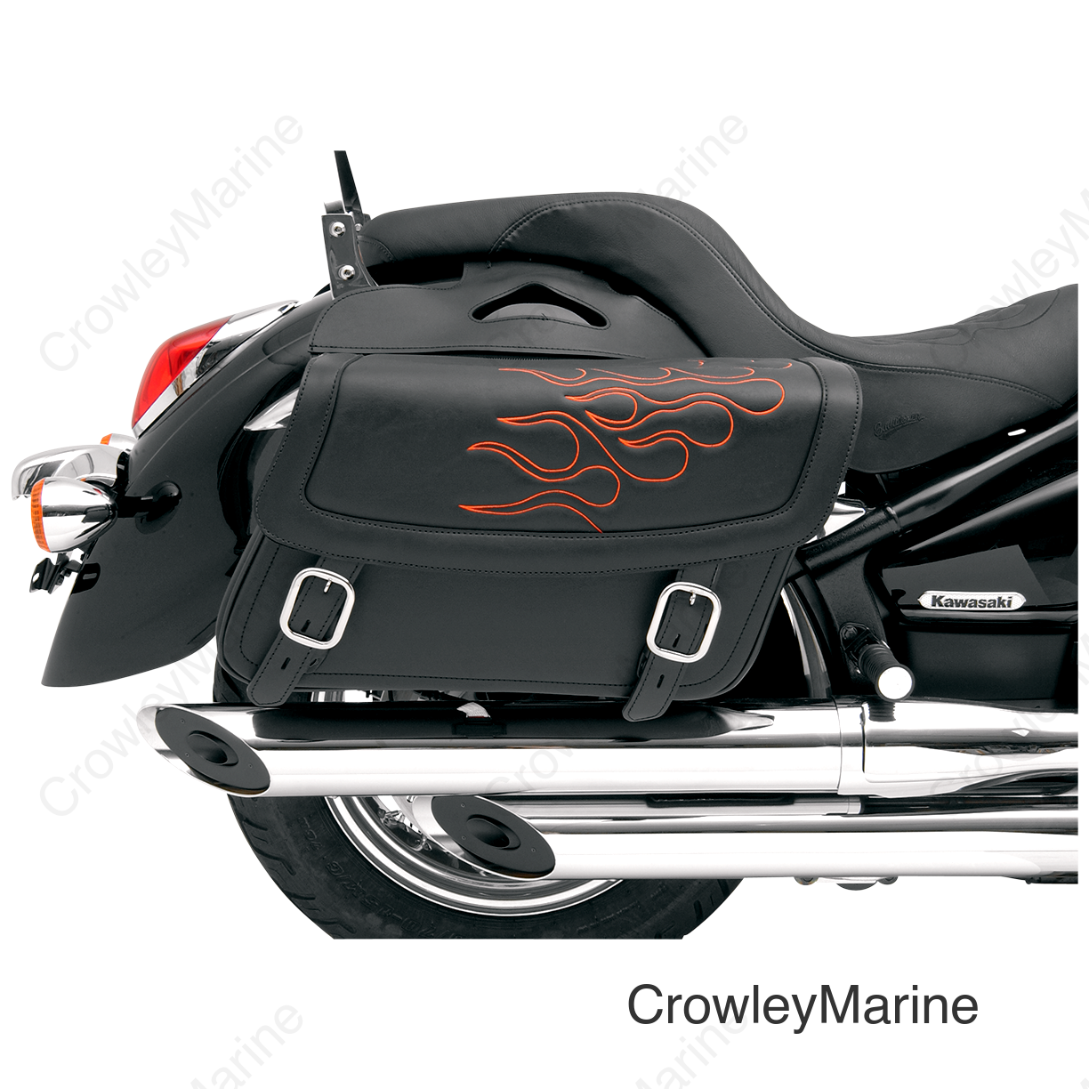 Flame Saddlebag - Orange - Large