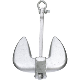 Seachoice Navy Anchor, Aluminum Plated Cast Iron, Silver, 20 Lbs. thumbnail-2