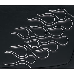 Flame Saddlebag - Silver - Large thumbnail-2