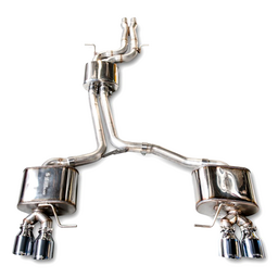 AWE Tuning Audi 8R SQ5 Touring Edition Exhaust - Quad Outlet Chrome Silver Tips