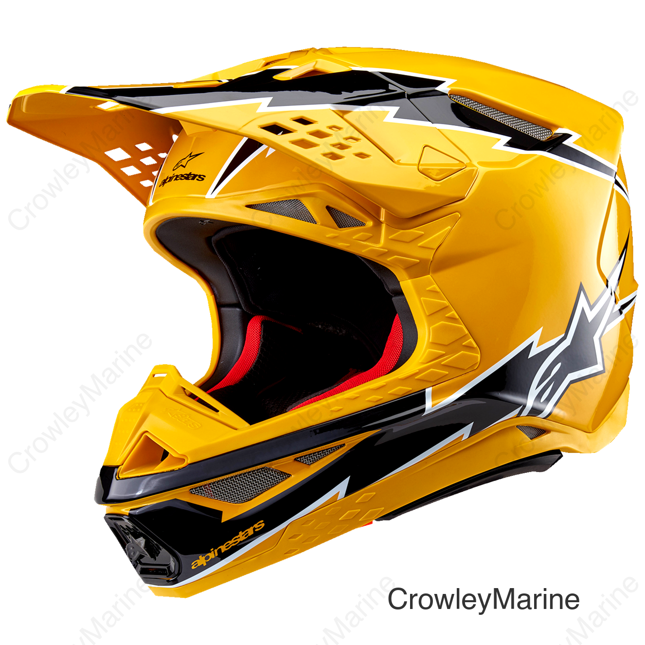 Supertech M10 Helmet - Ampress - MIPS® - Gloss Black/Yellow - Small