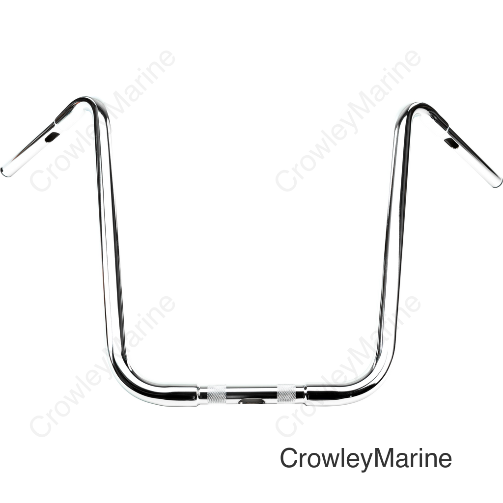 20" CHROME APE HANGERS 1" THRU CLAMP -TBW