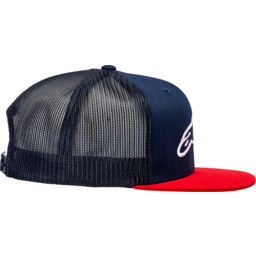 Corp Trucker Hat - Navy/Red - One Size thumbnail-4