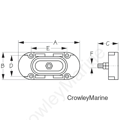 TERMINAL POST 1/4" - 150 AMPS (426806-1)