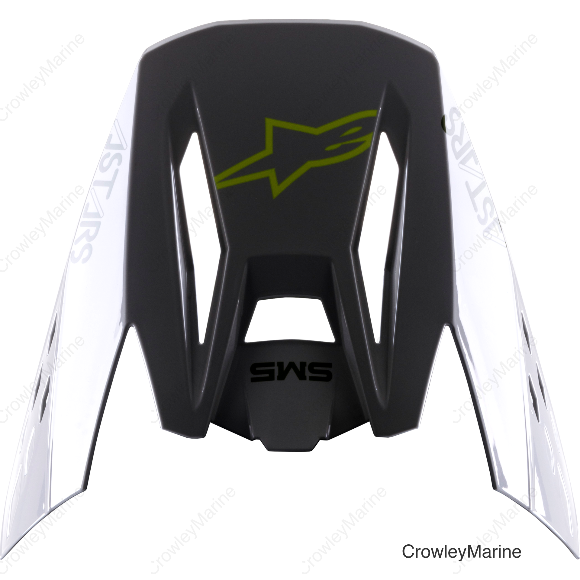 S-M5 BOND VISOR SILVER/YELLOW FLUO GLOSSY