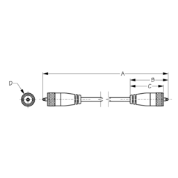 Sea-Dog 3298061 20' Coaxial Cable Assembly, A:20", B:2", C:1-3/4", D: 11/16" thumbnail-0
