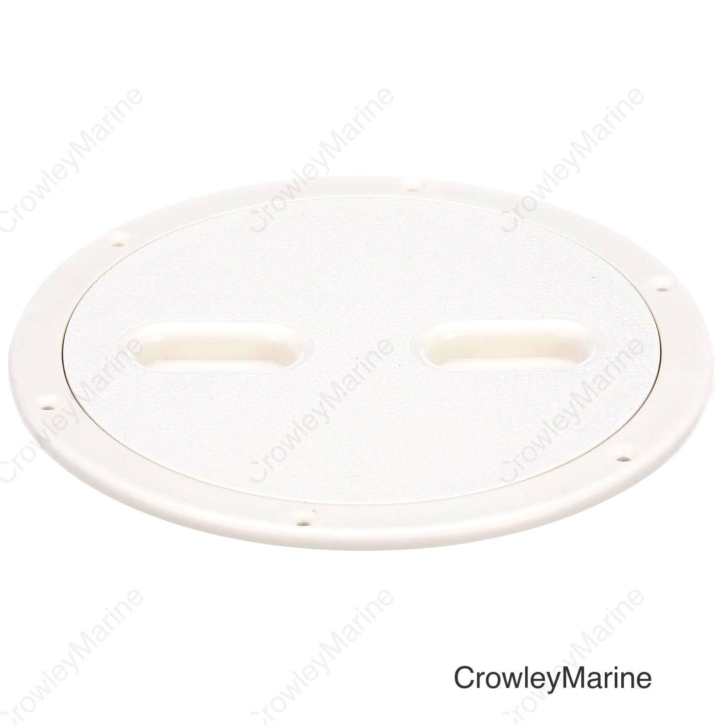 Seachoice Twist 'N' Lock Deck Plate, White Base and Lid, Up to 8-1/2 in. Diameter
