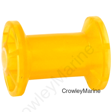 Marine Roller Spool-Type 4" Amber PVC, 5/8" Hole (404914)