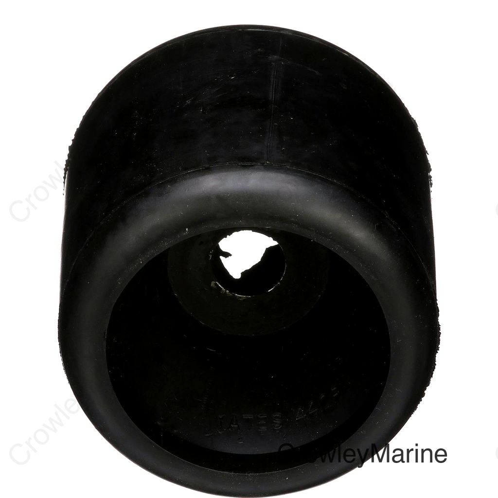 Seachoice Molded Ribbed Wobble Roller, Black, Boat Trailer, 4-1/4 In. X 3/4 In.
