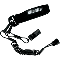PRO FLOATING WRIST LANYARD BLACK W/WHISTLE thumbnail-1
