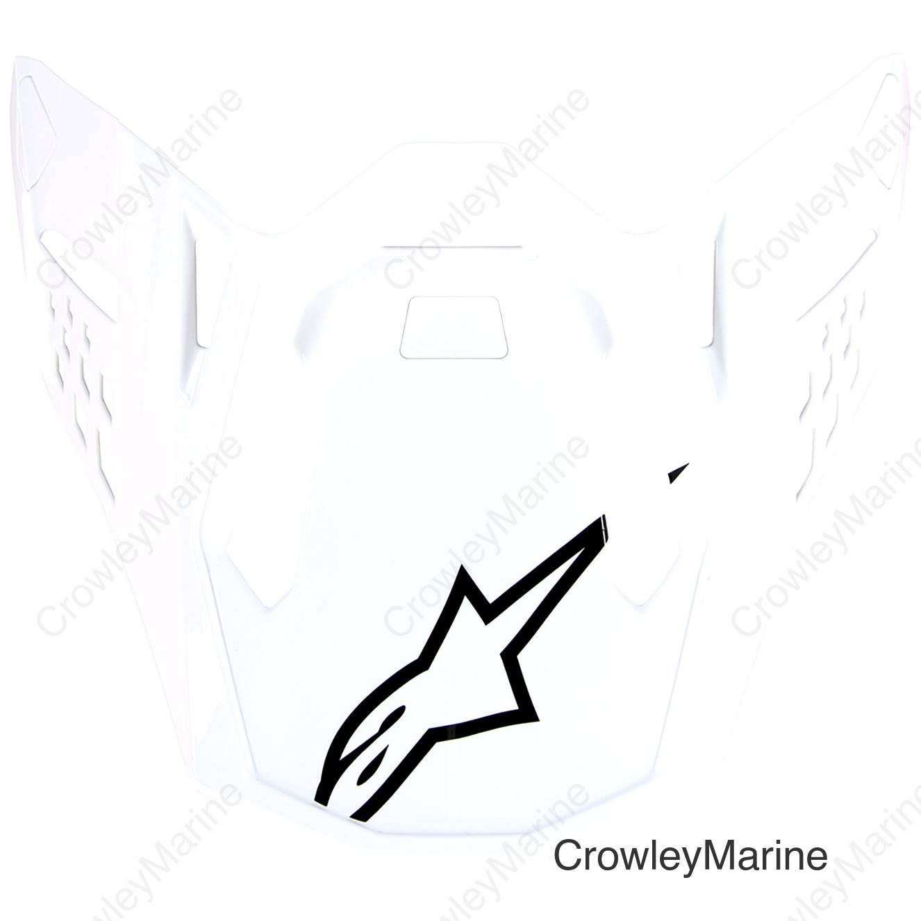 Supertech M10 Visor - Solid - Gloss White
