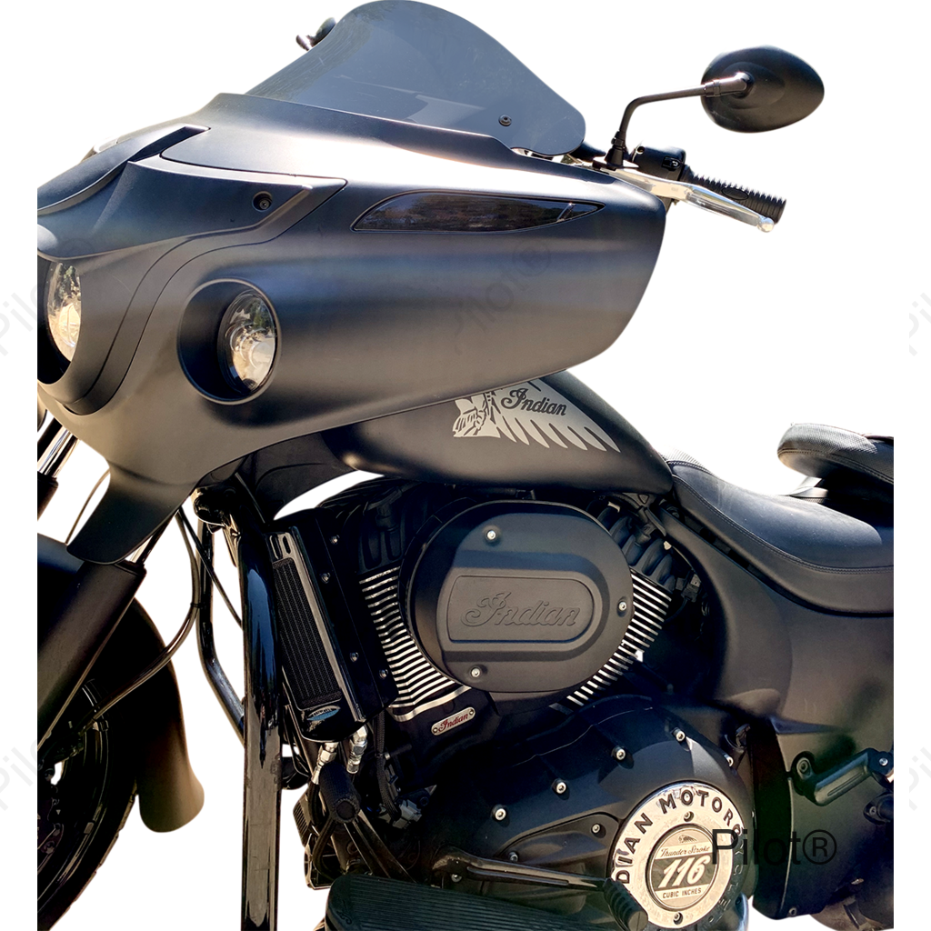Oil Cooler Kit - Gloss Black - Indian