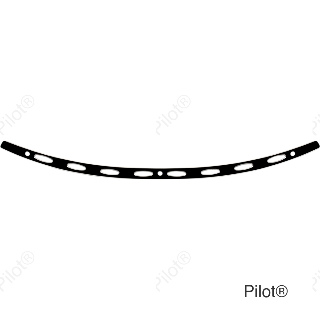 Windshield Trim - Black - Oval - FLH