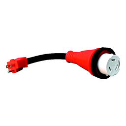 Valterra Mighty Cord 15AM-30AF Detachable Adapter Cord, 12", Bulk thumbnail-0