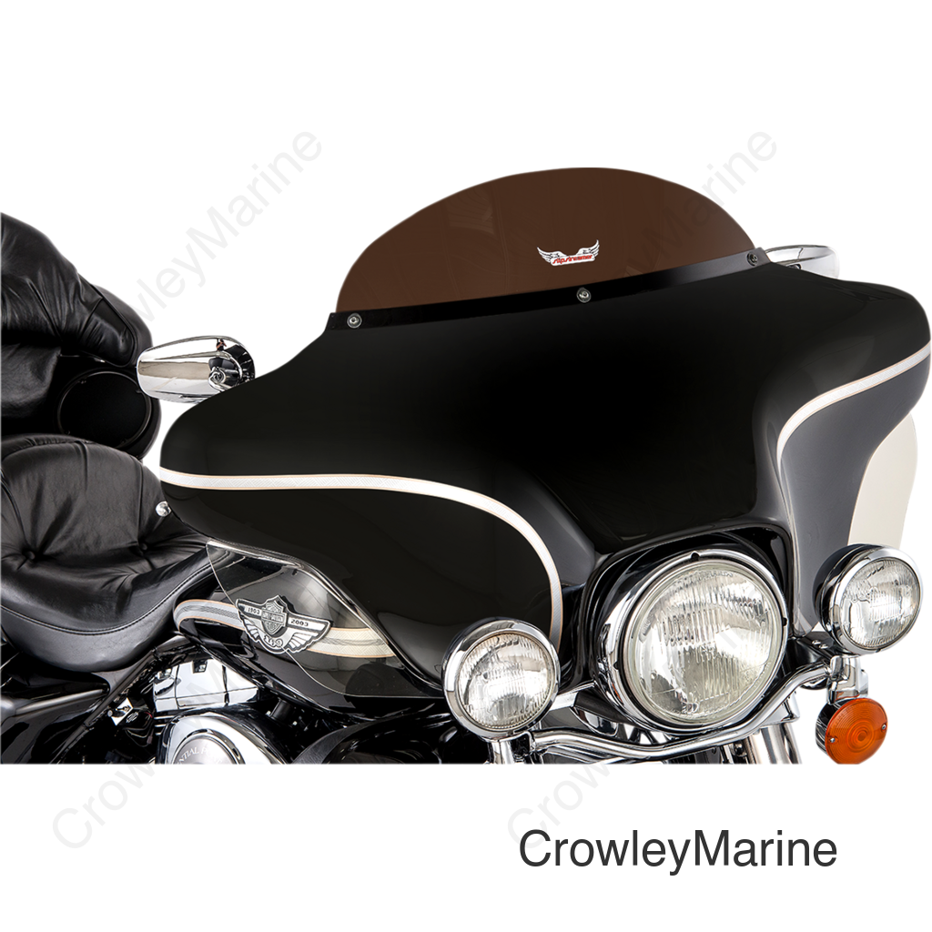 WINDSHIELD DARK SMOKE 6" FLHT 96-13 REPLACEMENT