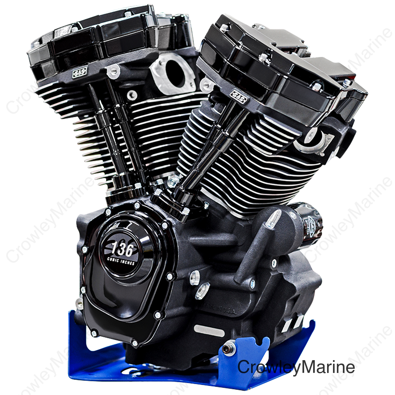 MK136 Black Edition Engine - 550G Gear Drive - Oil Cooled - Race Only - M8 Touring
