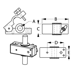 SeaDog 327199 Removable Rail Mount Clamps | Fit 3/4" to 1-1/4" Tubing thumbnail-0