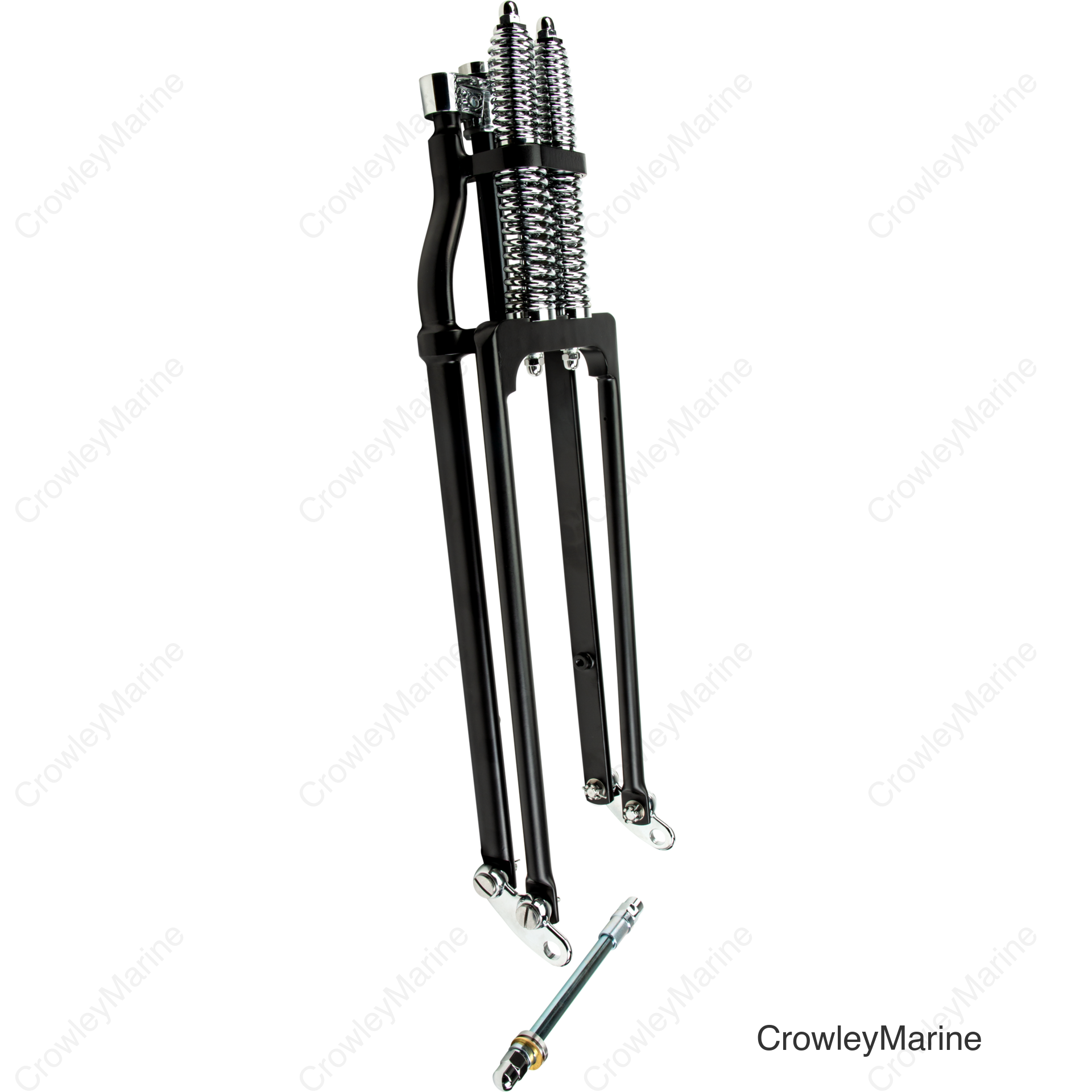 SPRINGER FORK TAPERED LEG STD BLACK