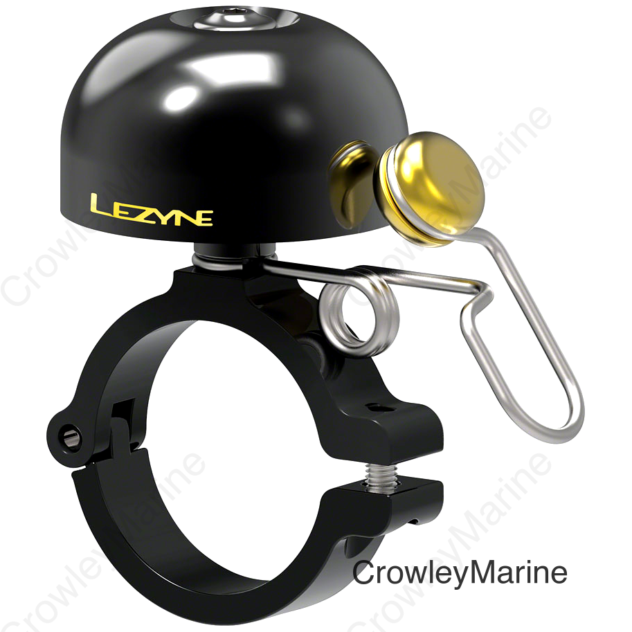 Lezyne Classic Brass Bell - Hard Mount Black