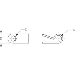 Nylon CABLE CLAMP 1/2X3/4 (100) (428261) thumbnail-0