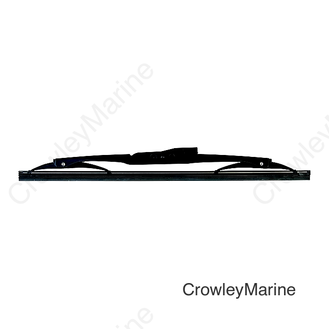 Marinco 34018B Deluxe Stainless Steel Wiper Blades w/Black Finish, 18"