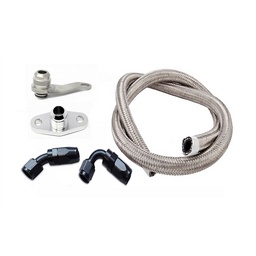Torque Solution Subaru EJ -10AN Turbo Oil Return Line Kit thumbnail-0