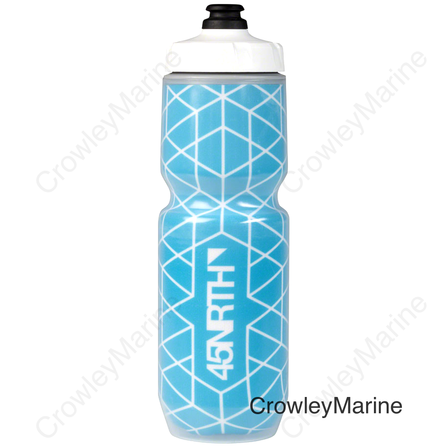 45NRTH Decade Insulated Purist Water Bottle - Cyan/White 23oz