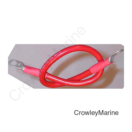 Ancor 189140 Marine Grade™ Tinned Copper Battery Cable Assembly, 2 AWG, 18", Black