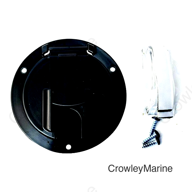 Valterra Cable Hatch, Medium Round, Black
