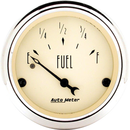 Autometer 2-1/16 inch Antique Beige Fuel Level Gauge thumbnail-0