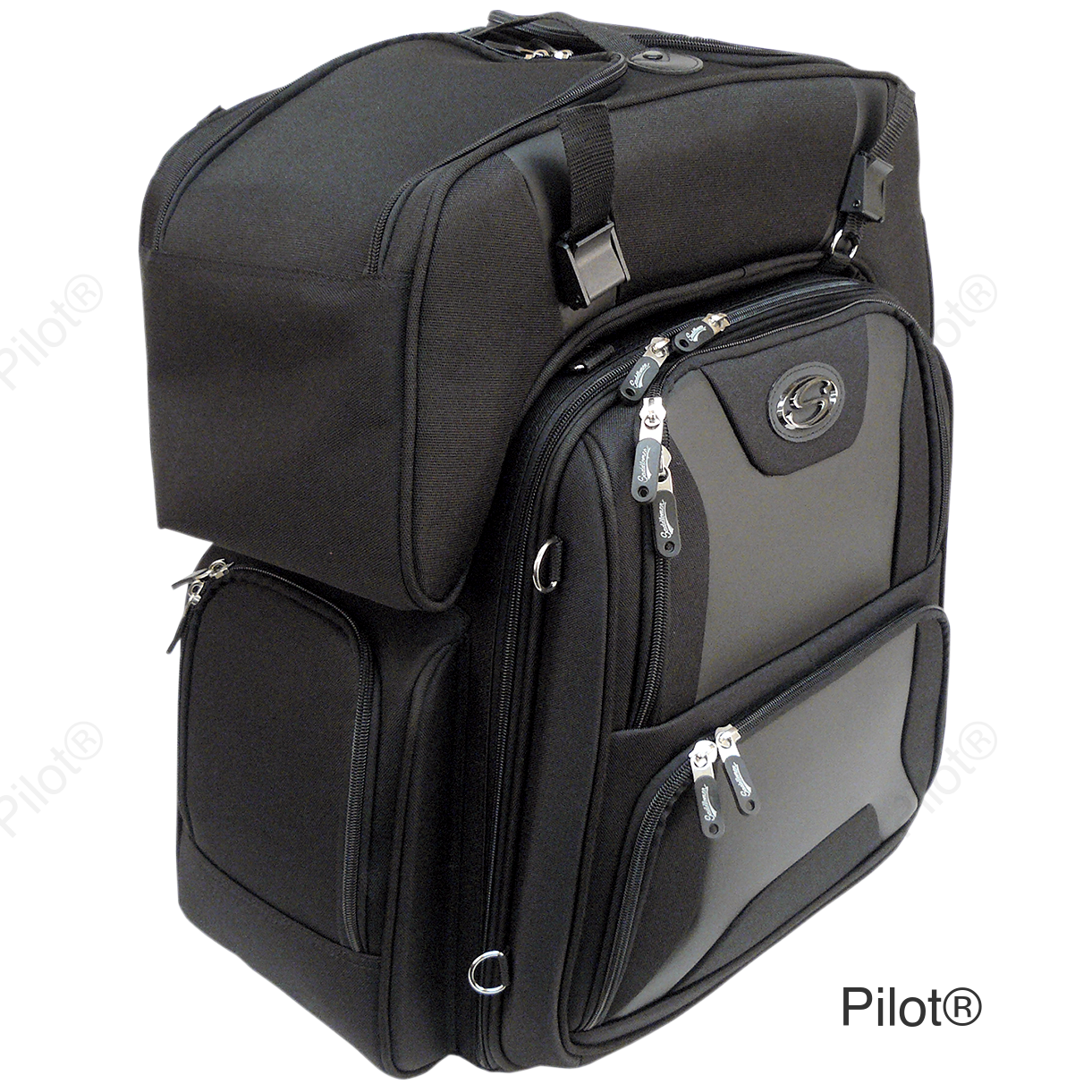FTB3600 Sport Sissy Bar and Combo Bag - Black
