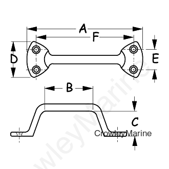 LIFT HANDLE CHR BRZ 5-7/8"