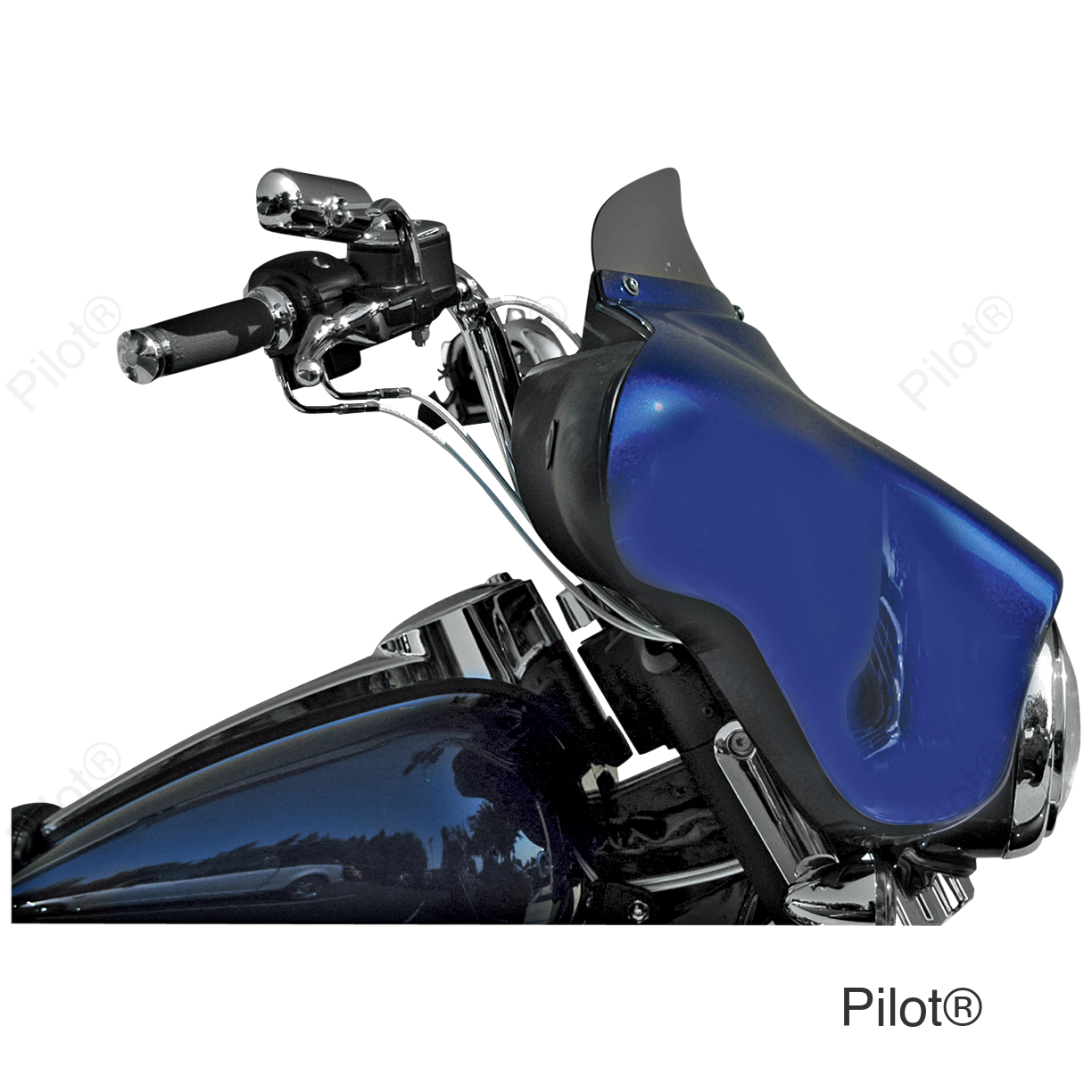 Windshield - Smoke - 4" - FLHT/X