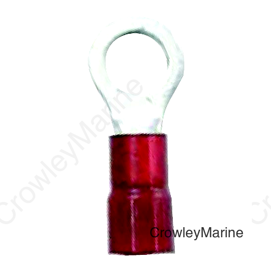 Ancor 210203 Marine Grade™ Nylon Insulated Ring Terminals, #10 Fastener, 22-18 Wire, Red, 25/Pk