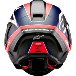 Supertech R10 Helmet - Team - Matte Black/Carbon Red Fluo/Blue - Medium thumbnail-5