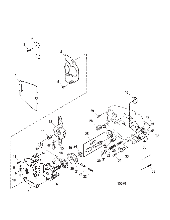 Serial Range Accessories Remote Control - Panel Mount - Mechanical - 1994 & Up - Modular Components GEN I (Design I)