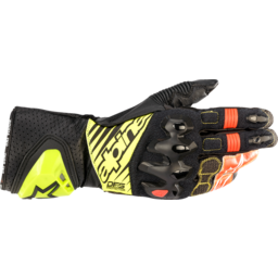 GP Tech V2 S Gloves - Black/Fluo Yellow/White/Fluo Red - 2XL thumbnail-0