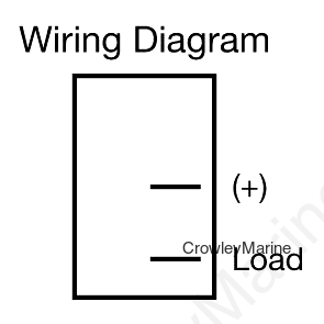 JR Products Mini 12V On/Off Switches, Black/Black