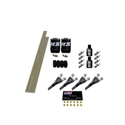 Nitrous Express 4 Cyl Shark Plumb Kit w/2 Solenoids & 75HP Jets Incl Hardware thumbnail-2